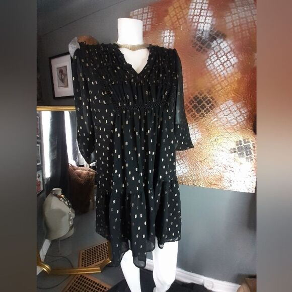 Zara Voluminous Chiffon Mini Dress - Picture 6 of 13